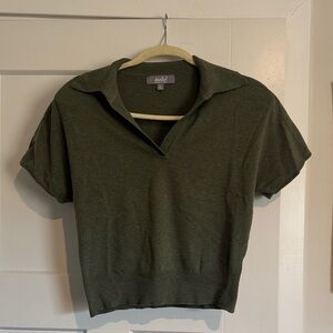 Green Crop Top